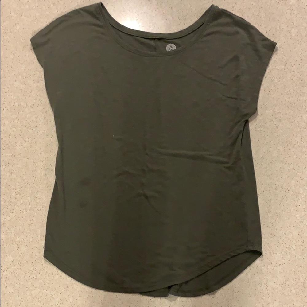 Dark Green Flowy Tee